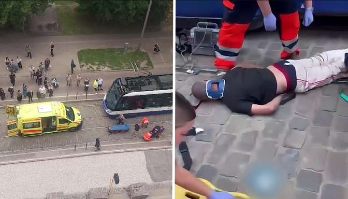 Трамвай в Риге сбил пешеходов на пешеходном переходе, один из пострадавших в тяжелом состоянии