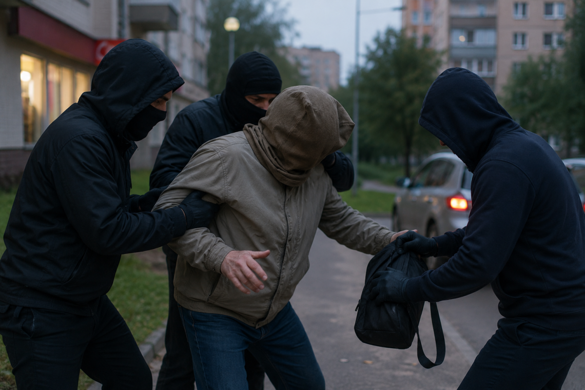 Трое мужчин совершили разбойное нападение на мужчину в Даугавпилсе