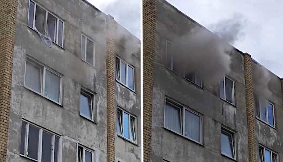 В Елгаве пожарные потушили пожар в закрытой квартире без пострадавших