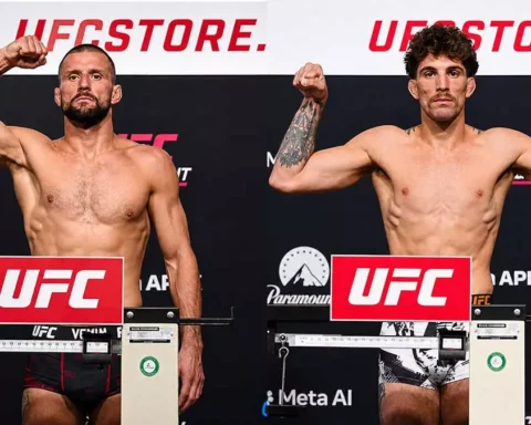 В Лас-Вегасе состоялось официальное взвешивание участников UFC Fight Night 284