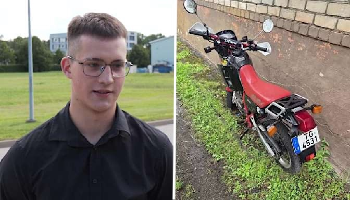 В Риге похищен редкий 30-летний мотоцикл Honda, владелец ищет свидетелей