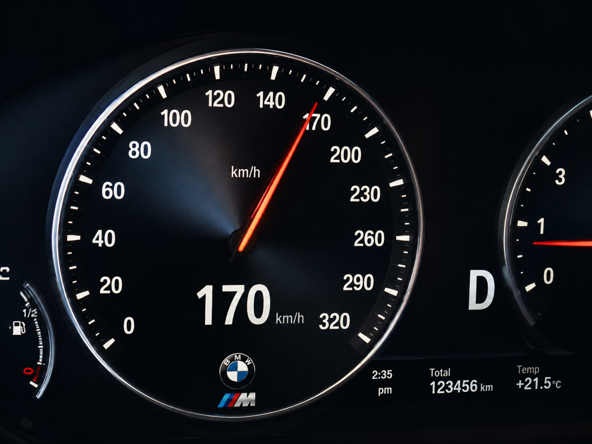 Водитель BMW задержан за превышение скорости до 170 км/ч на Елгавском шоссе