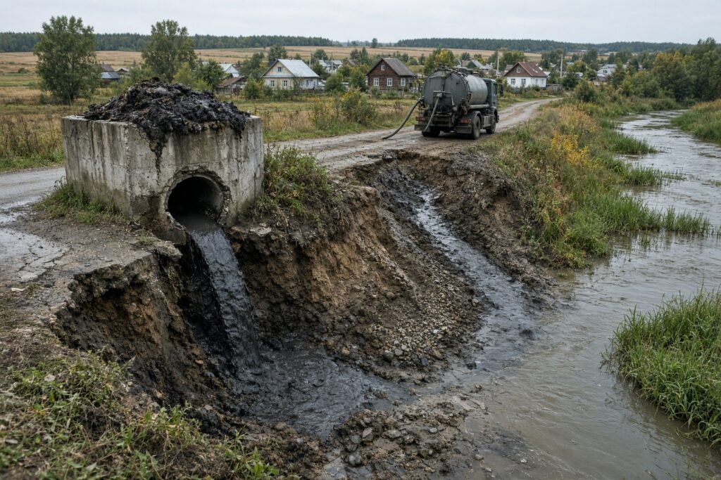 В Татарстане два года не устраняют сброс нечистот в речную систему