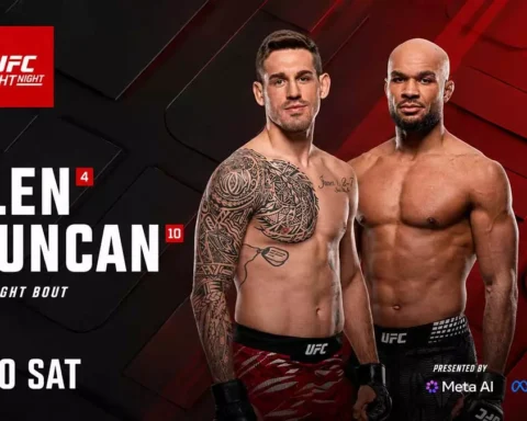 Брендан Аллен и Кристиан Лерой Данкан встретятся в главном бою UFC Fight Night 290 в Лас-Вегасе