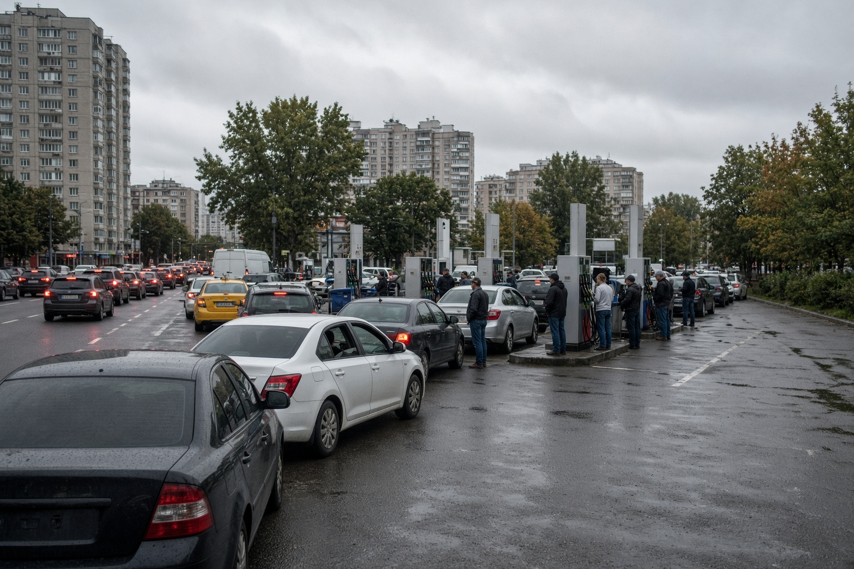 Топливный дефицит в Петербурге вывел из строя большинство АЗС