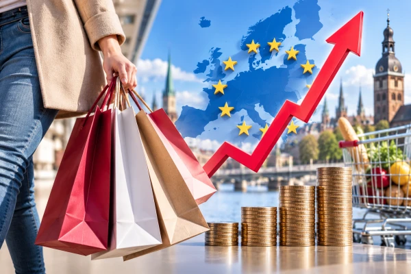 Латвия лидирует в ЕС по росту розничной торговли с показателем 7,1% в июле 2026 года