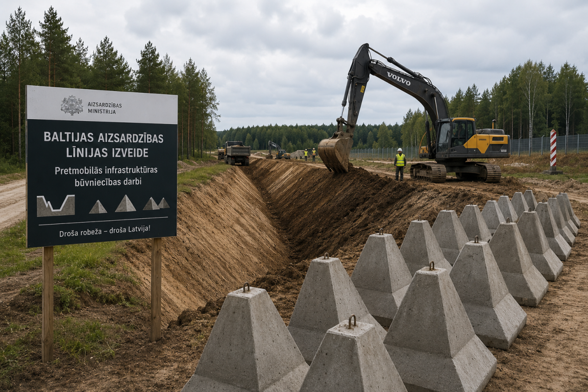Латвия устанавливает 13 тысяч «зубов дракона» для укрепления восточной границы