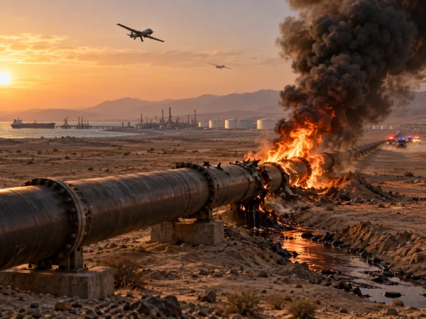 Саудовская Аравия остановила нефтепровод East-West после атак беспилотников из Ирака