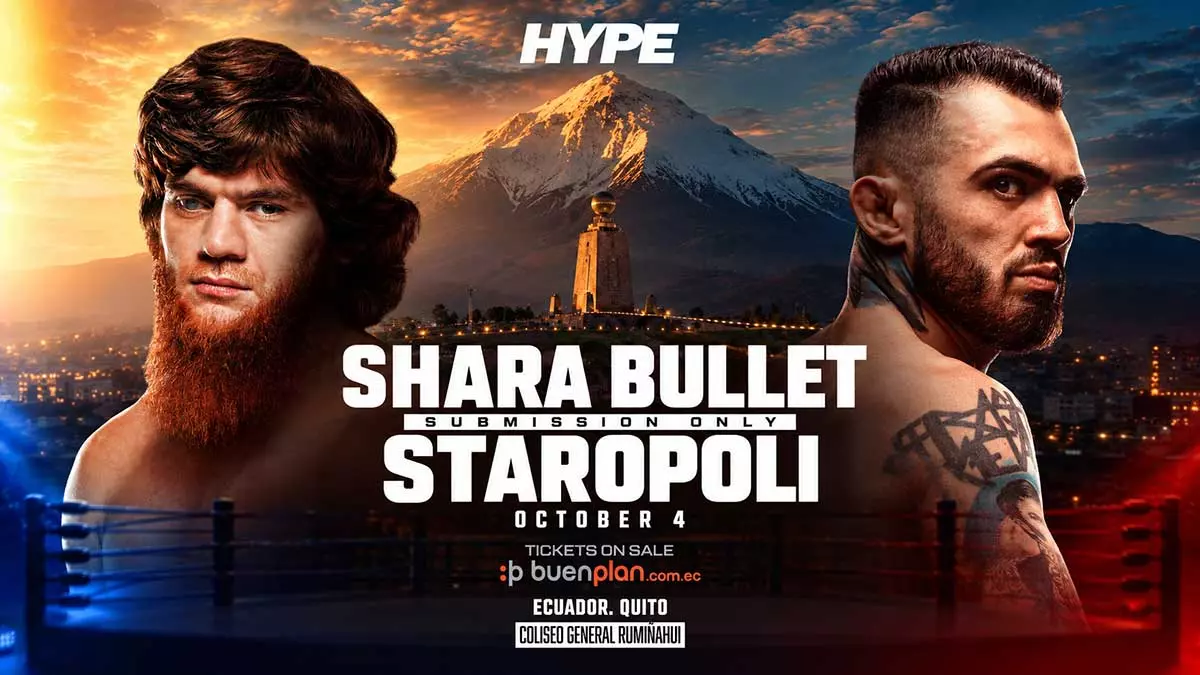 Шара Буллет выступит на турнире Hype Fighting в Эквадоре против Лауреано Старополи