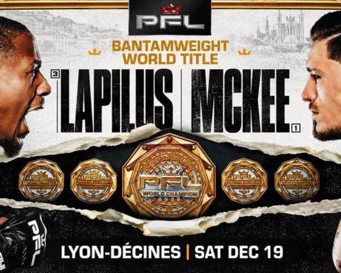 Тейлор Лапилус и Митчелл МакКи разыграют чемпионский пояс PFL в Лионе