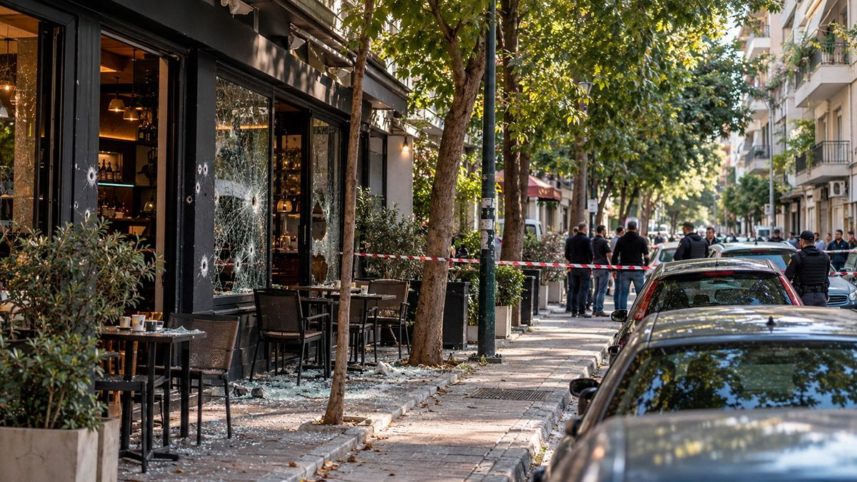 В Афинах вооруженные мужчины открыли огонь по кафе, ранив 10-летнюю девочку