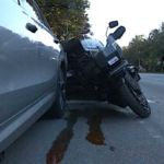 Видеозапись опровергла версию водителя о ДТП с мотоциклом в Риге