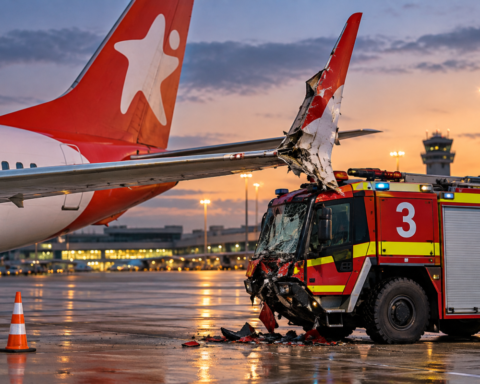 Boeing 737 MAX 8 турецкой авиакомпании столкнулся с пожарной машиной в Германии