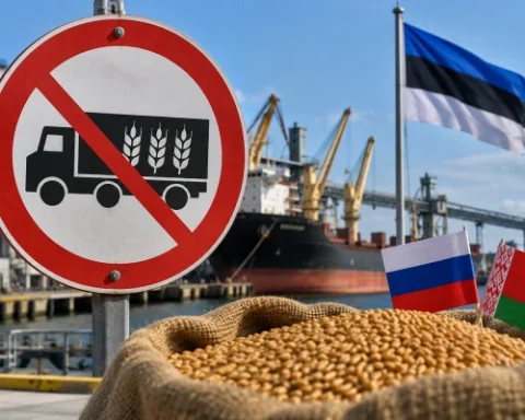 Эстония вводит запрет на транзит российского и белорусского зерна через свою территорию
