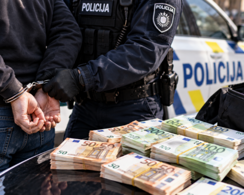 В Риге задержали гражданина Украины с 17 тысячами евро, полученными преступным путём
